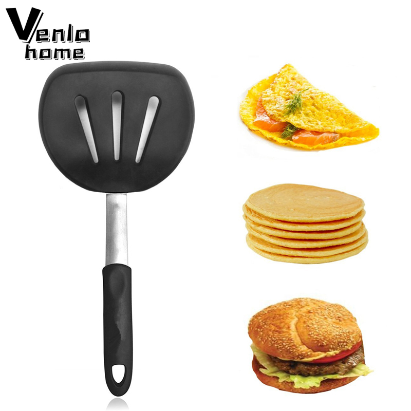 Okonomiyaki Spatula - Espátula de silicone flexível turner largo