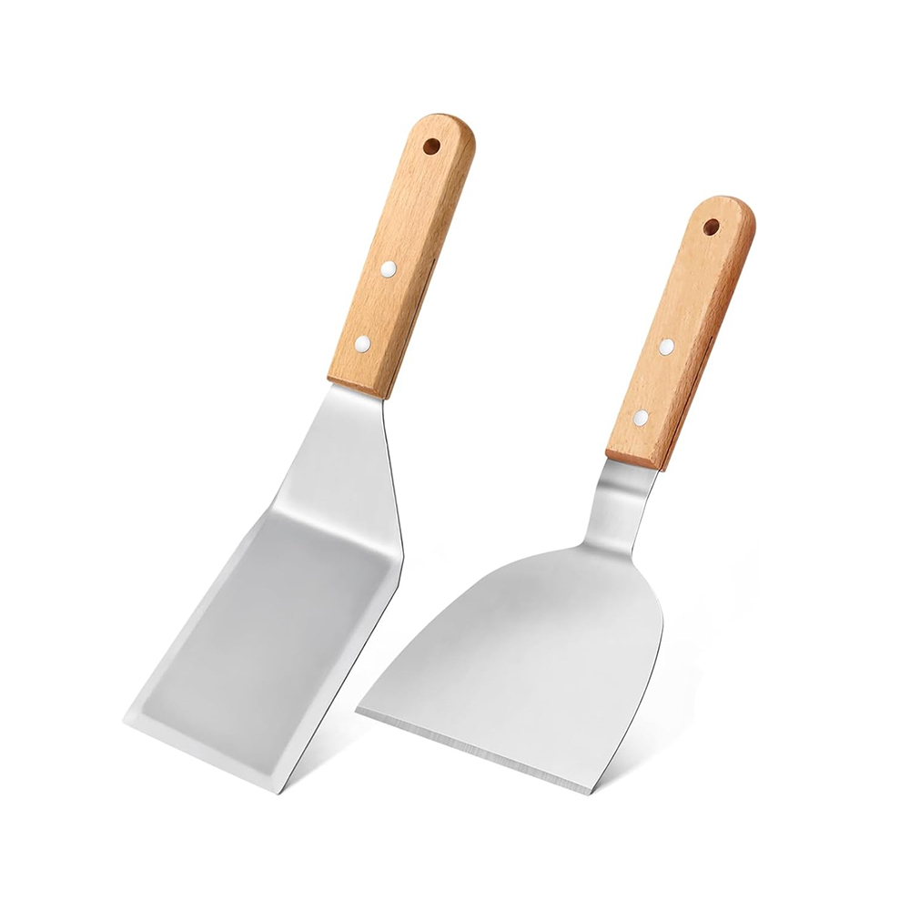 Okonomiyaki Spatula - Conjunto de Espátulas de Metal LMETJMA: