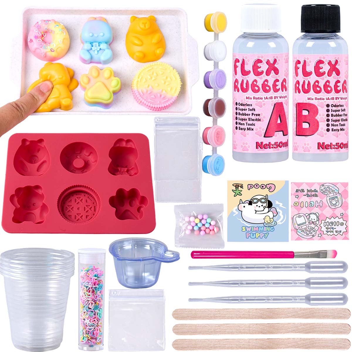 Kit de Fabricação de Squishies - Donut Mold Silicone avaliação e preço