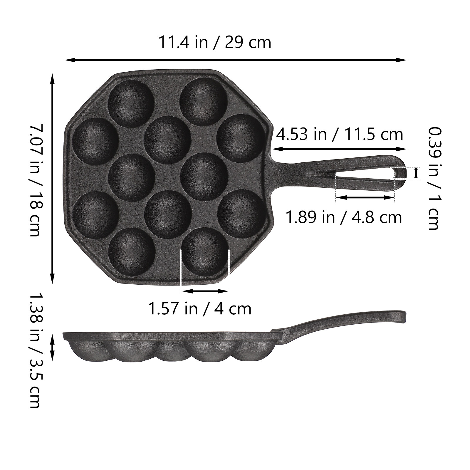 Panela de Ferro Fundido para T - Takoyaki Grill Plate avaliação e preço